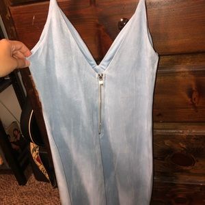 Baby blue Suede dress